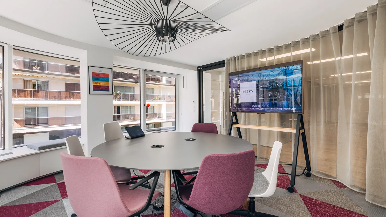 a cat b fit out for a circle meeting room