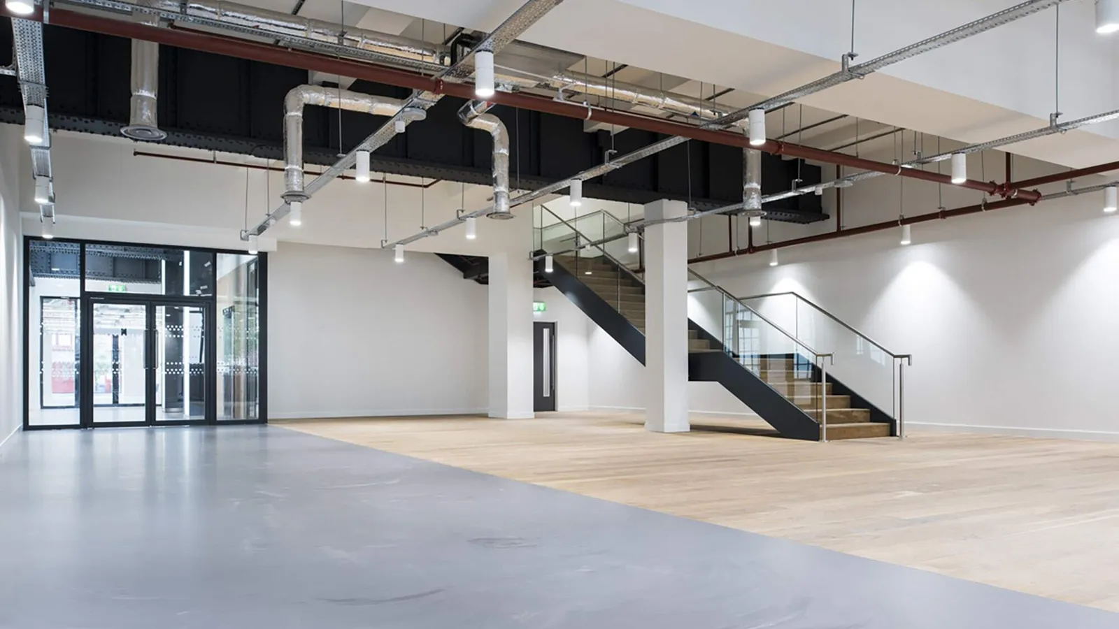 a large commercial cat a fit out space