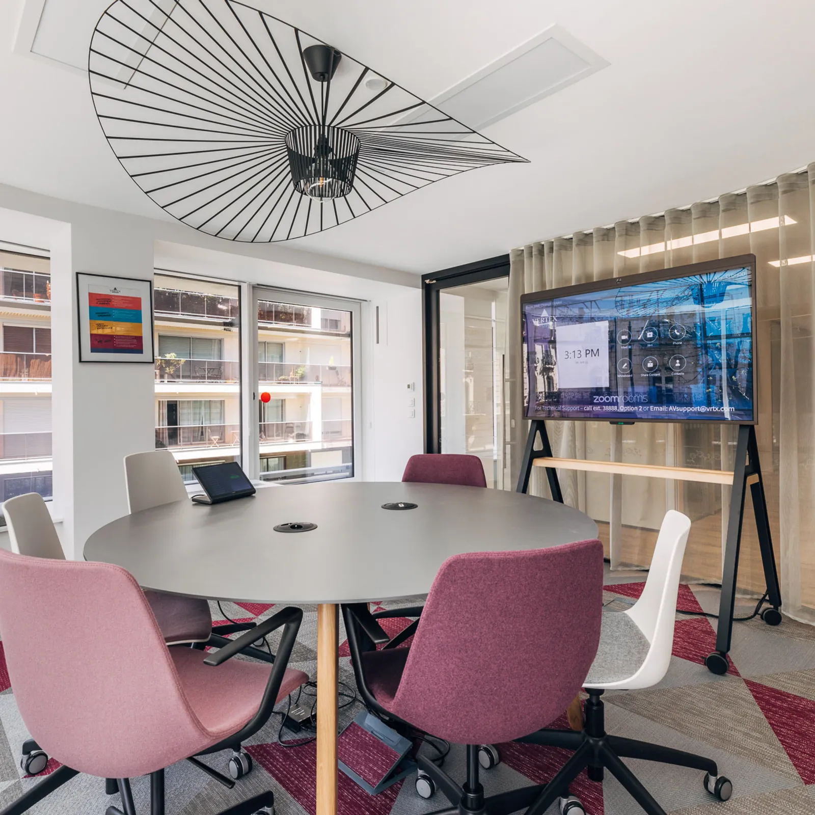 a cat b fit out for a circle meeting room