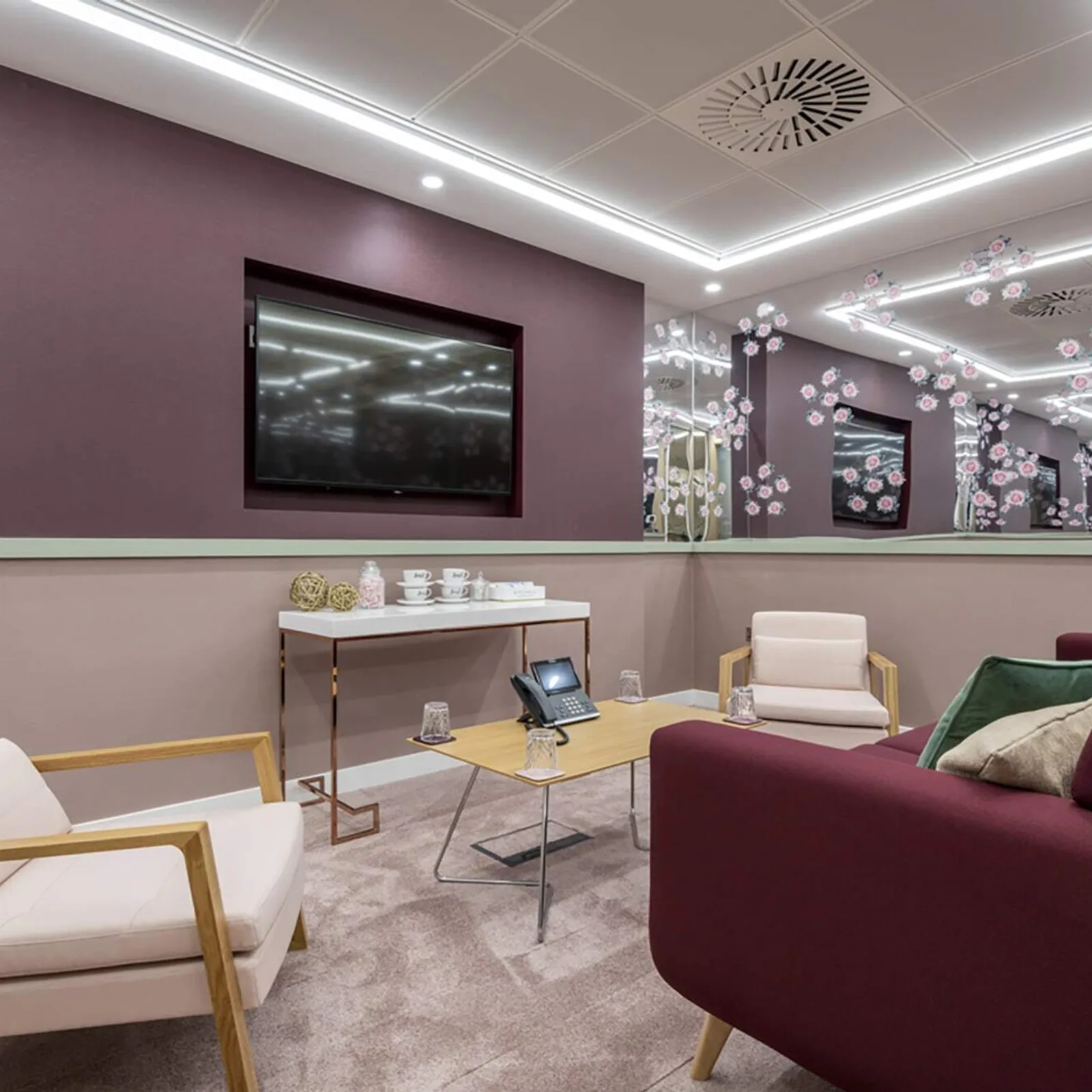 Cozy colourful office refurbishment