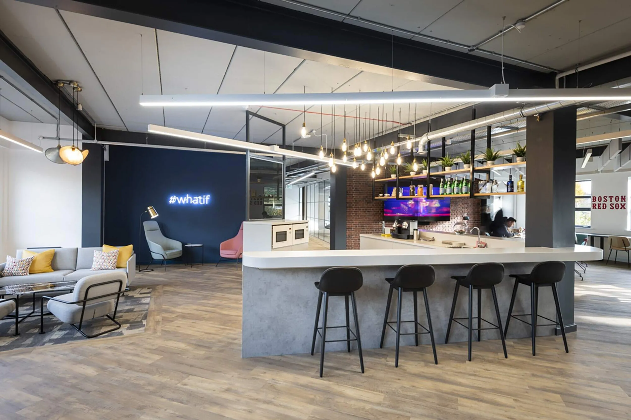 A fully completed cat b fit out for an office