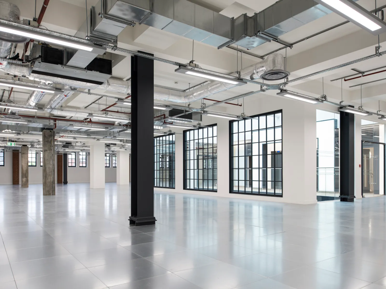 a shell and core office space