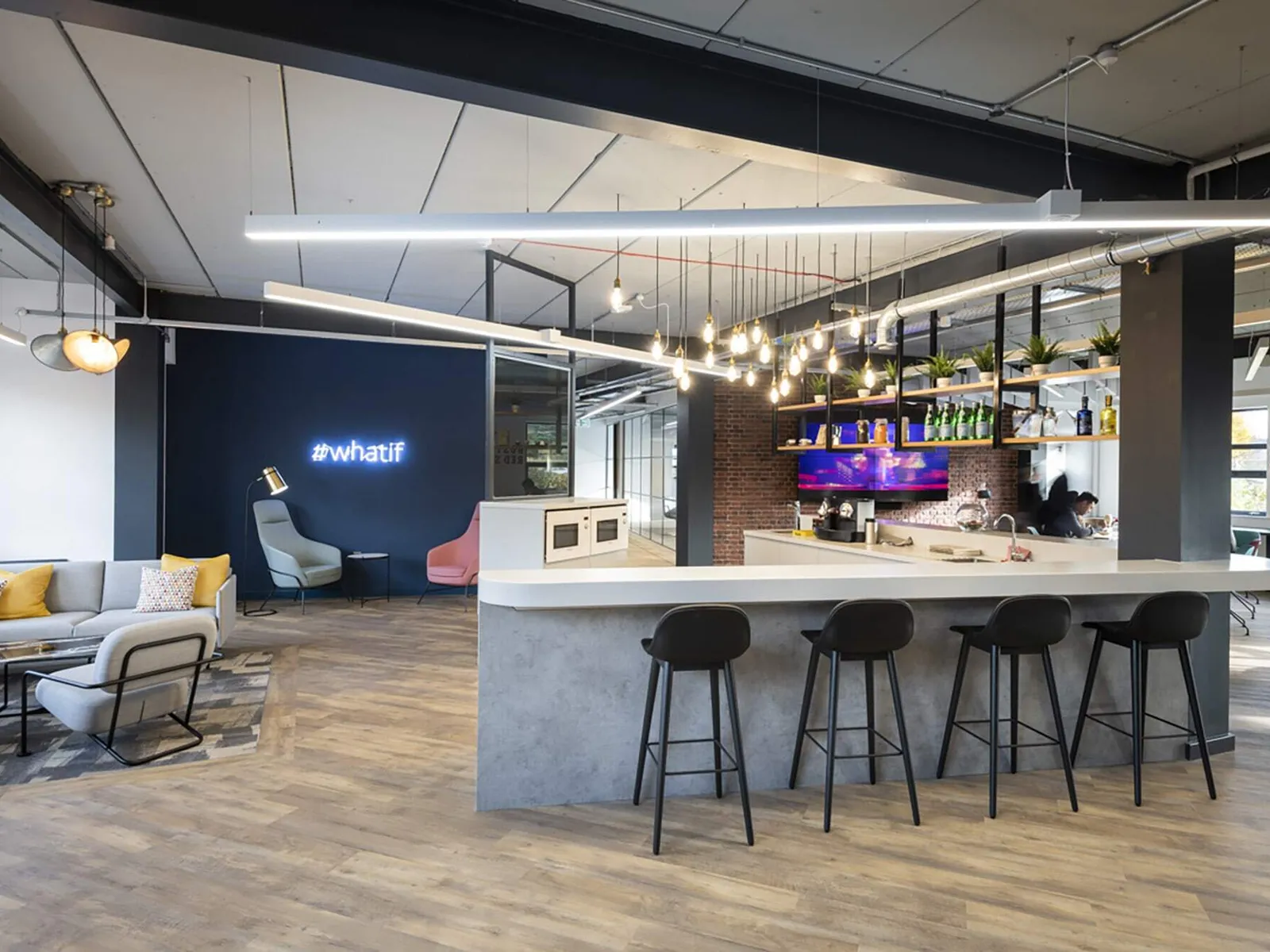 A fully completed cat b fit out for an office