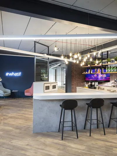 A fully completed cat b fit out for an office